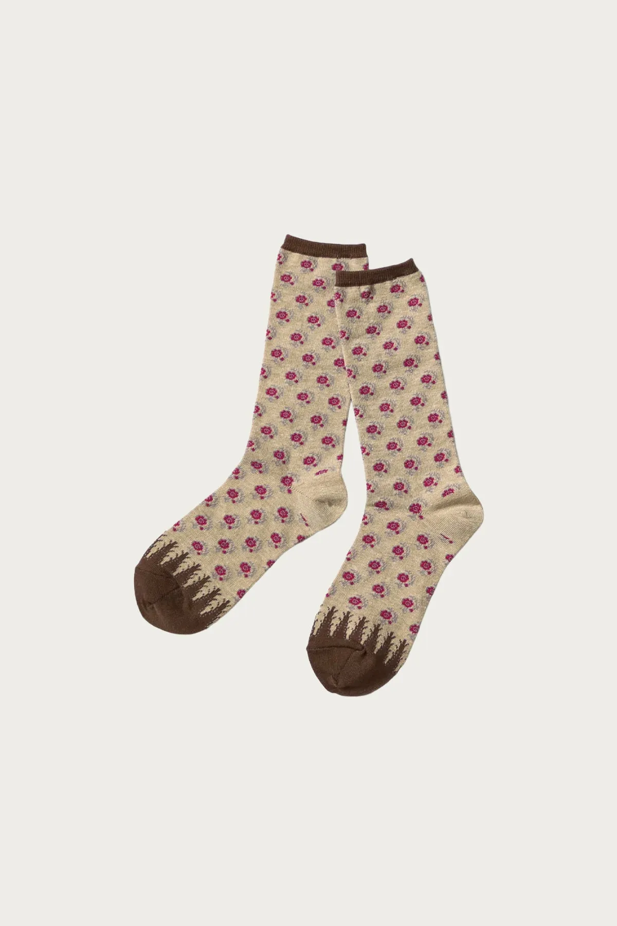 144 Yarns CALICO Socks - Beige sold by Canoe Club