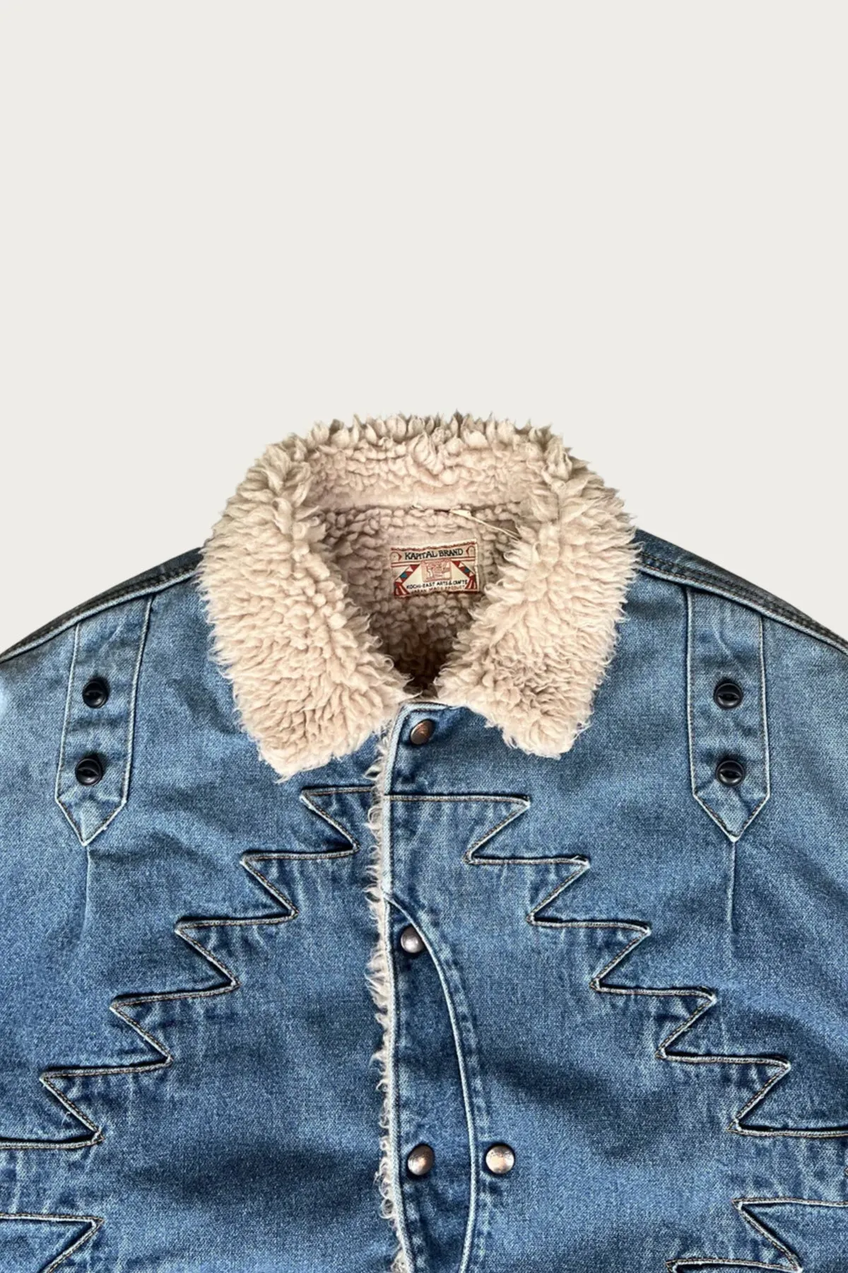 12.5oz BrokenDenim x Boa Fleece THUNDERBIRD JKT - Indigo sold by Canoe Club product image thumbnail 2