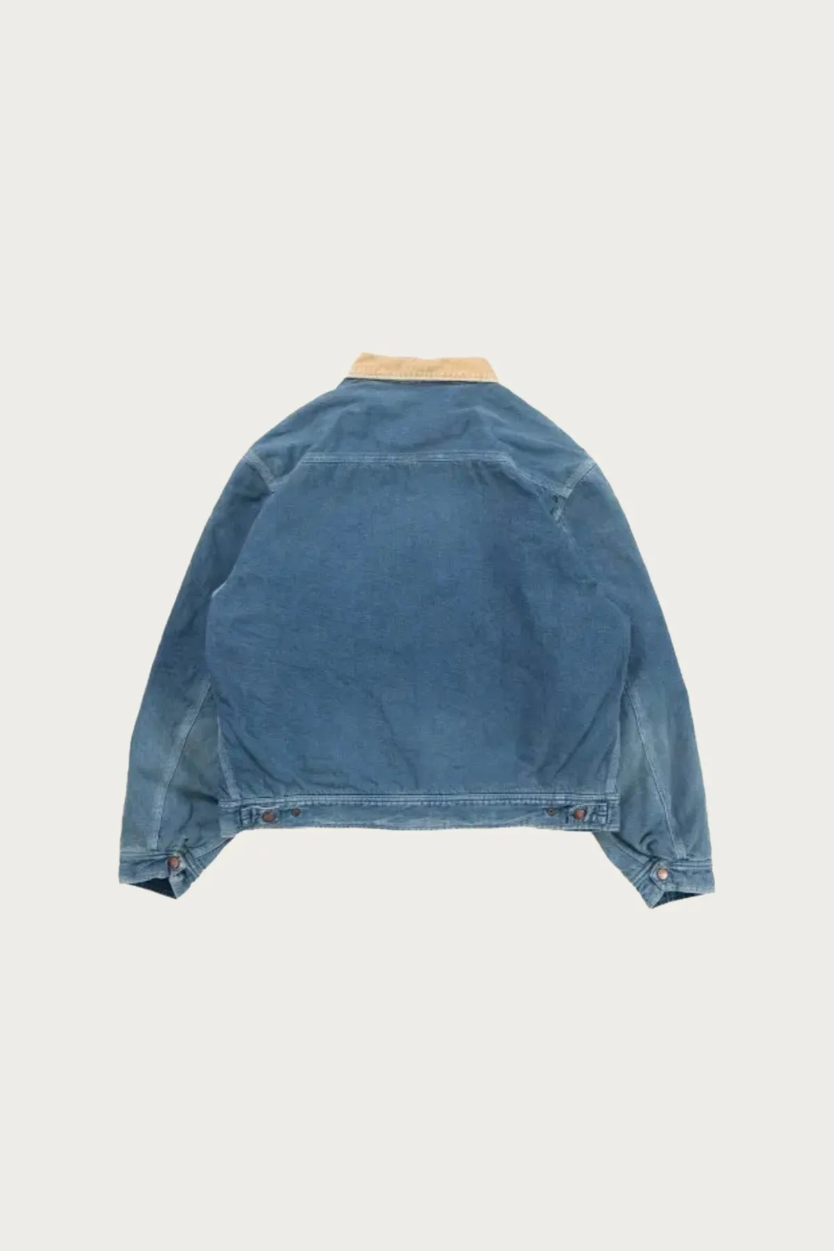 11.5oz Denim Lining Reversible ZIP UP Work JKT (VIRGIN MARY) - Indigo sold by Canoe Club product image thumbnail 4
