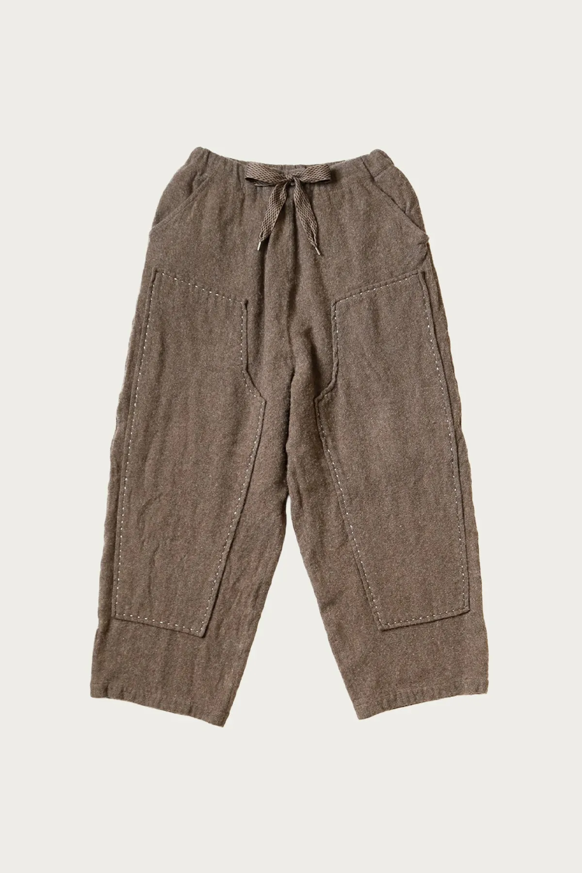 Fulling Wool CASA Pants - Brown sold by Canoe Club
