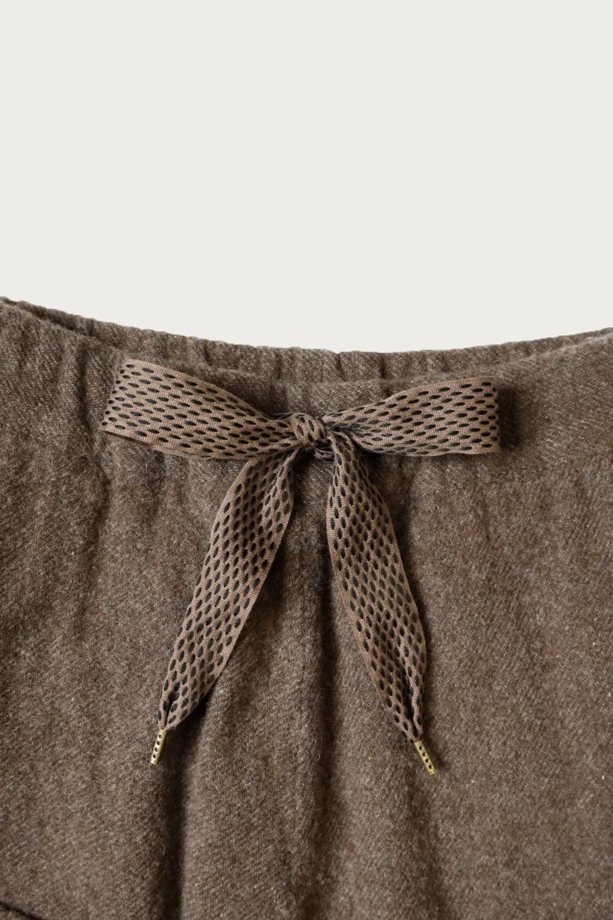 Fulling Wool CASA Pants - Brown sold by Canoe Club product image thumbnail 3