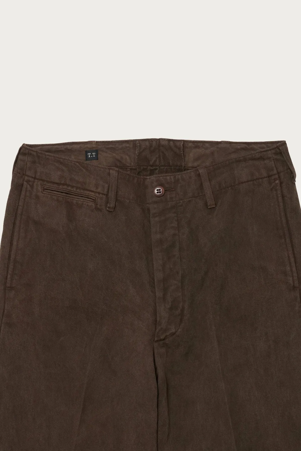 Lot. 221 Field Trousers - Mud Dyed Brown sold by Canoe Club product image thumbnail 3