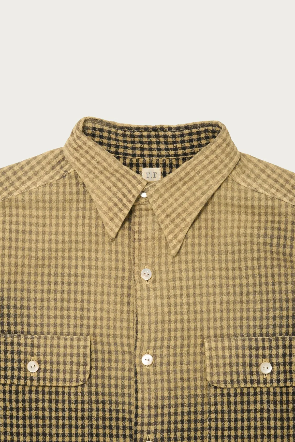 Lot. 117 Work Shirt - Faded Beige Check sold by Canoe Club product image thumbnail 3