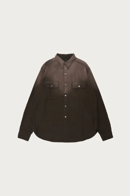 Lot. 117 Work Shirt - Faded Brown made by Taiga Takahashi Mens