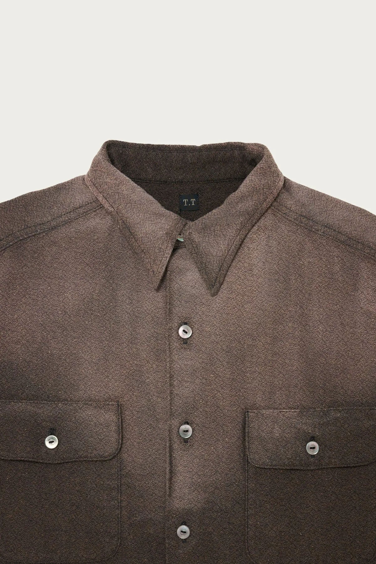 Lot. 117 Work Shirt - Faded Brown sold by Canoe Club product image thumbnail 3