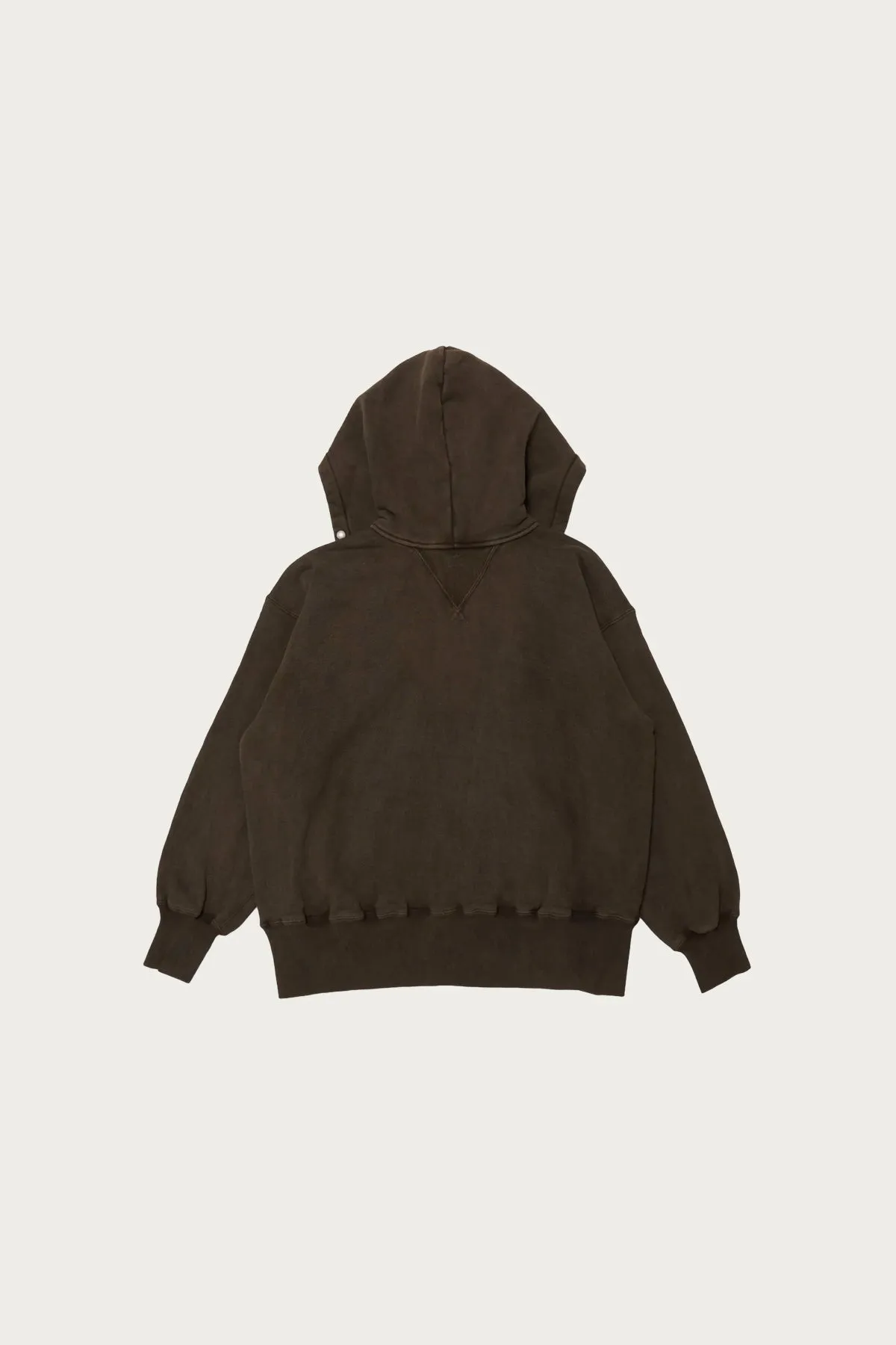 Lot. 620 After Hooded Sweat Shirt - Mud Dyed Brown sold by Canoe Club product image thumbnail 2