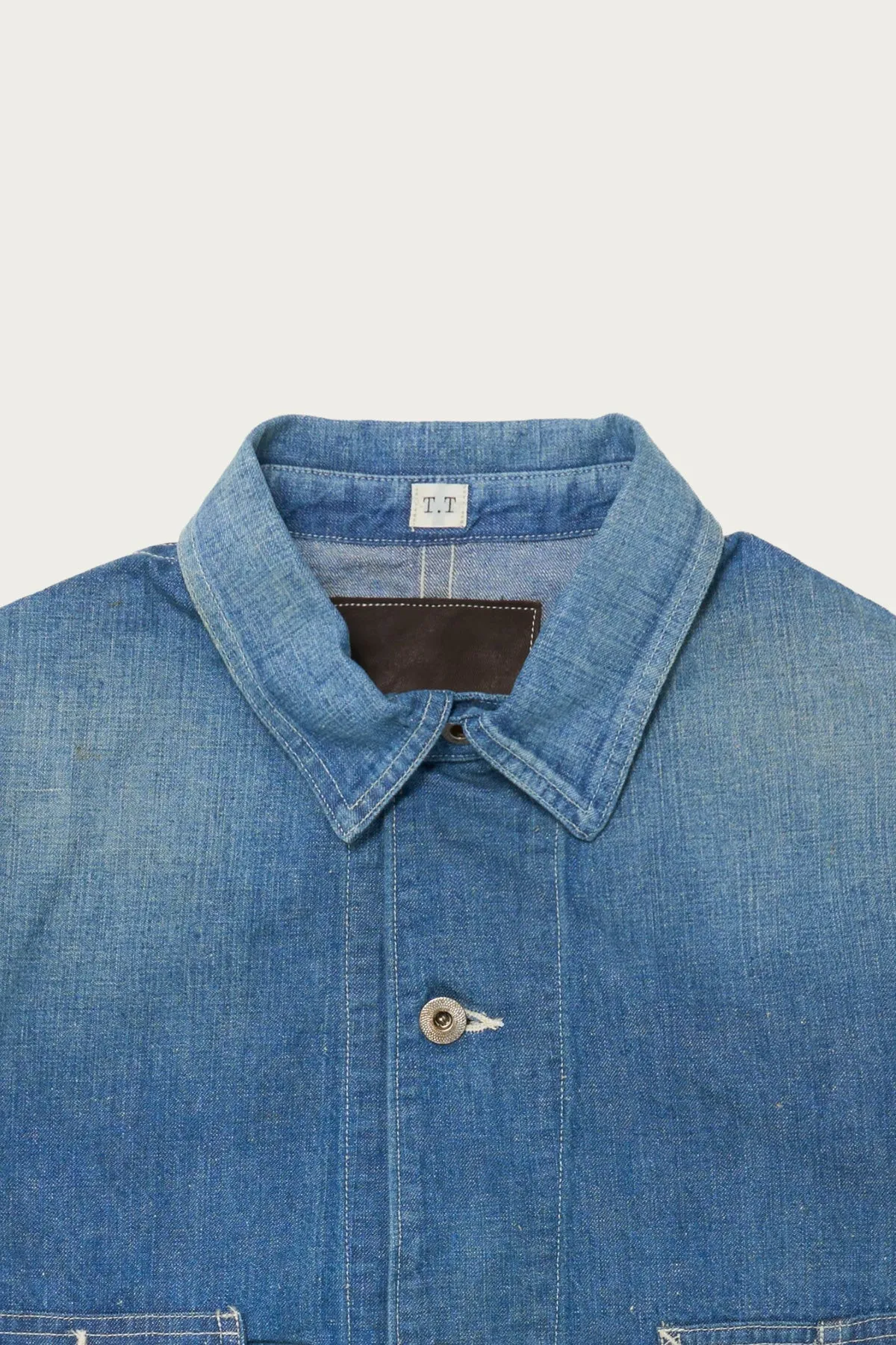 Lot. 716 Damaged Coverall w/ Chinstrap - Damaged Indigo sold by Canoe Club product image thumbnail 3