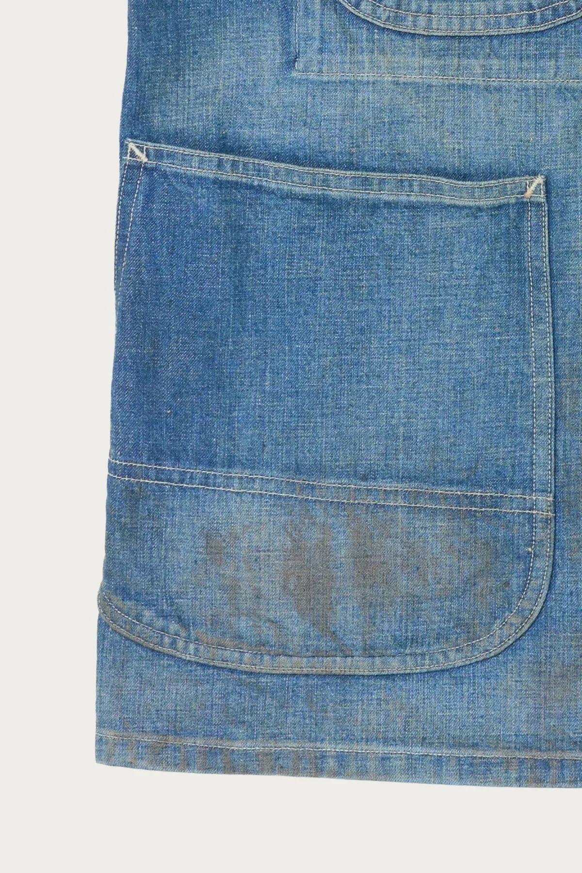 Lot. 716 Damaged Coverall w/ Chinstrap - Damaged Indigo sold by Canoe Club product image thumbnail 5