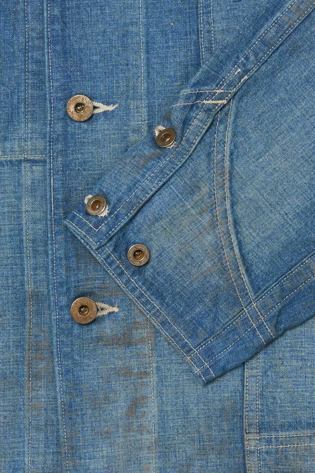 Lot. 716 Damaged Coverall w/ Chinstrap - Damaged Indigo sold by Canoe Club product image thumbnail 4