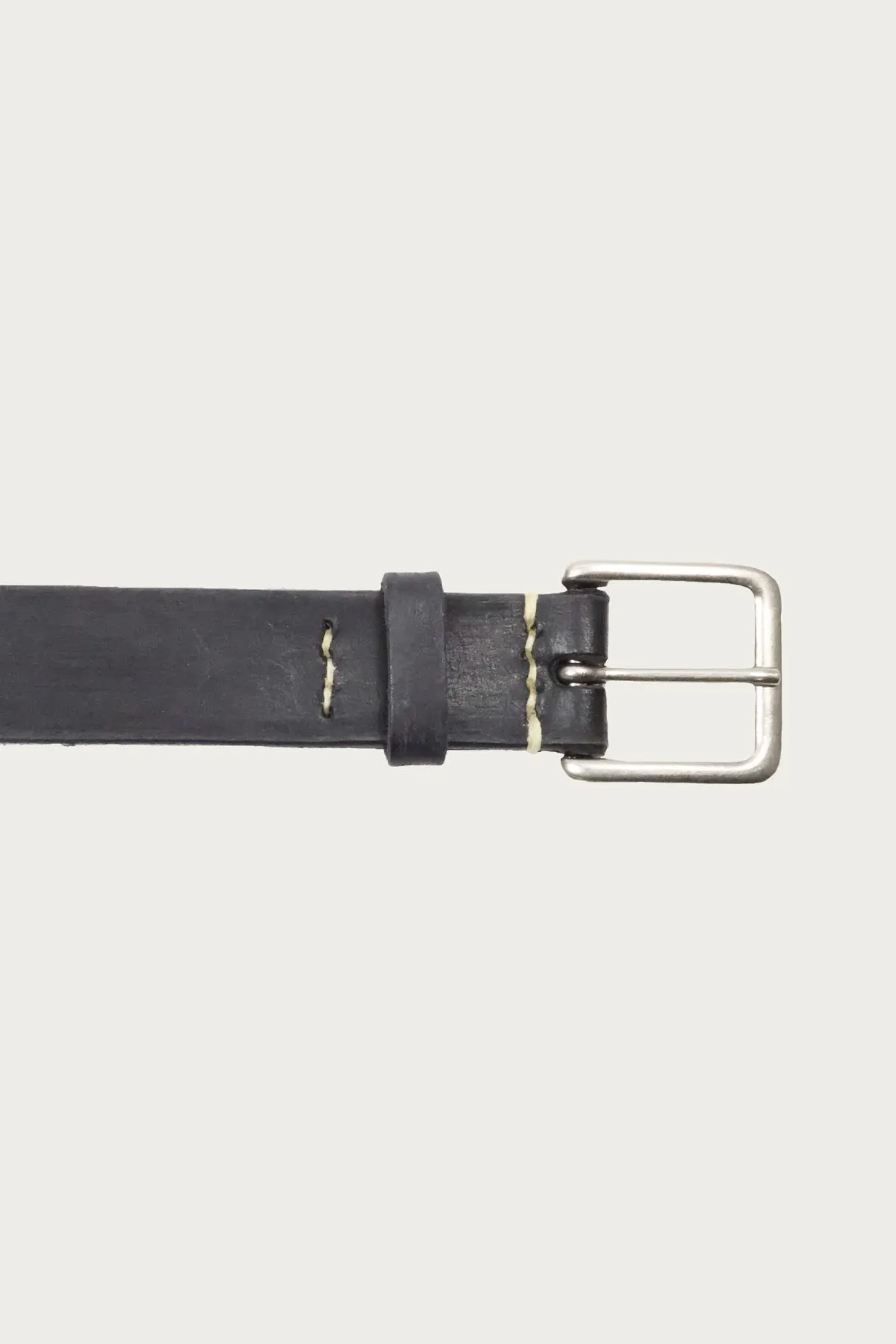 6218 Wide Leather Narrow Belt - Black sold by Canoe Club product image thumbnail 2