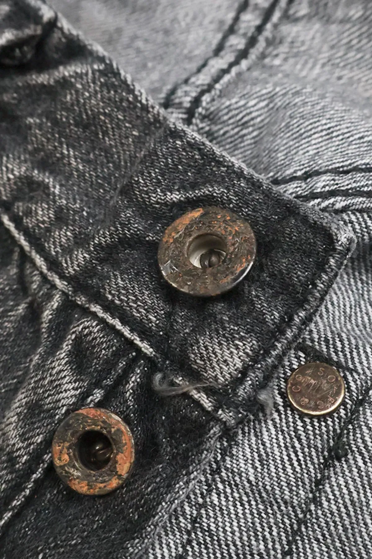 WWII Model 11.5oz Black Denim Pants HW Master of Reality - Black sold by Canoe Club product image thumbnail 3