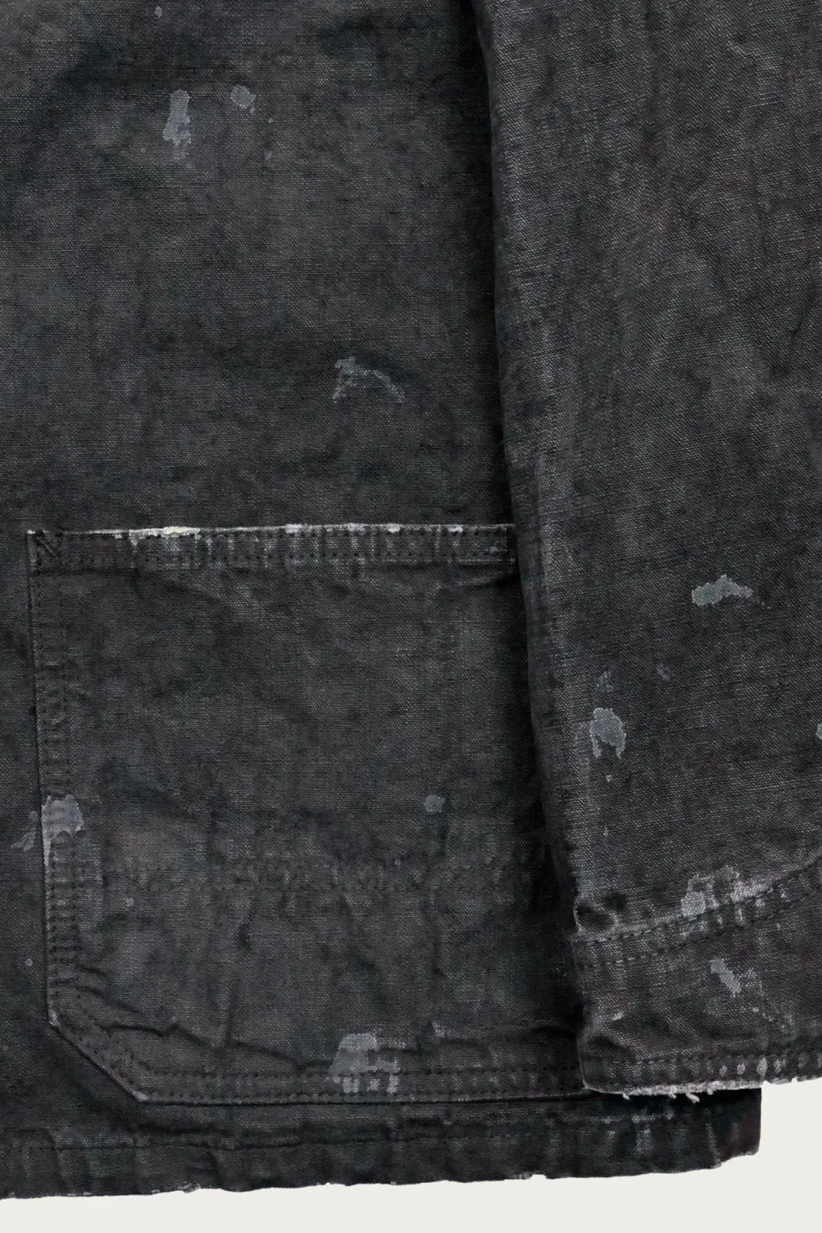 2053VE Tent Cloth Chore Jacket Vintage Effect - Faded Black sold by Canoe Club product image thumbnail 4