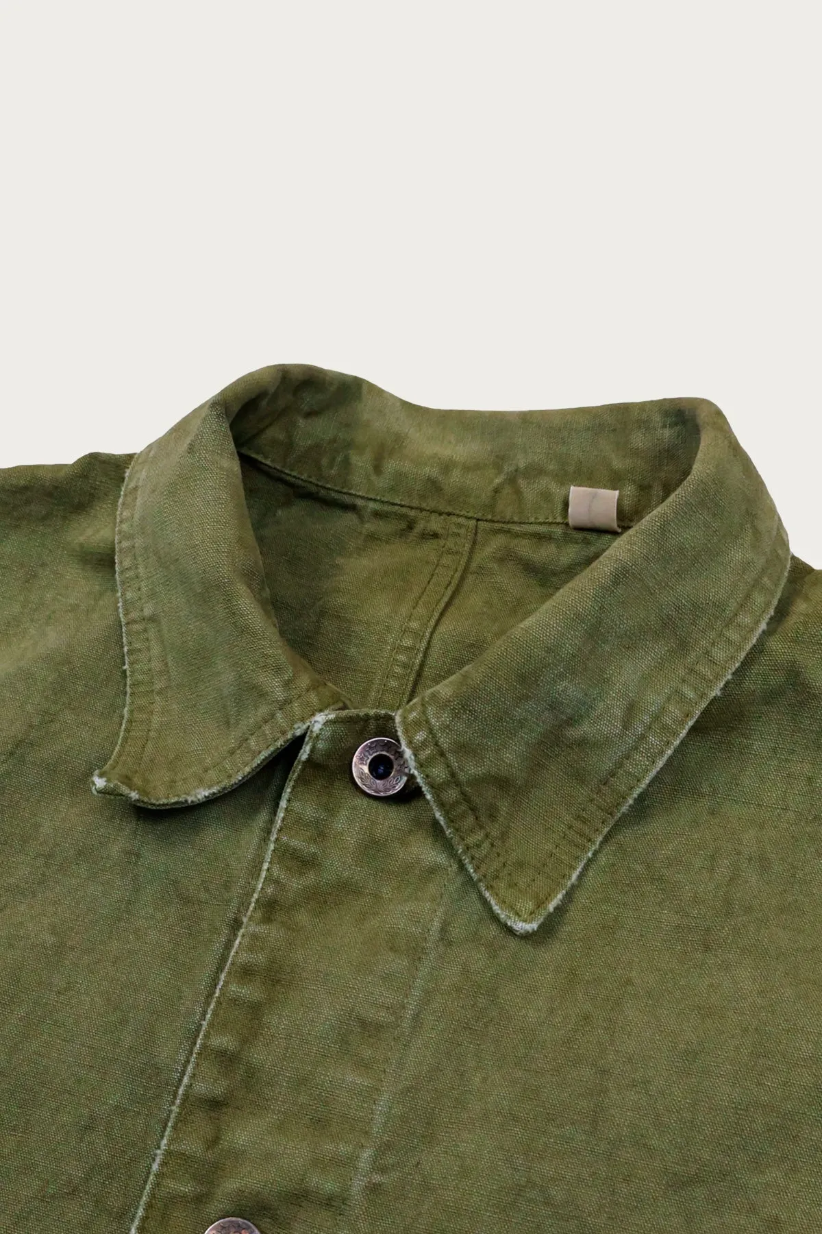 2053VE Tent Cloth Chore Jacket Vintage Effect - Olive Drab sold by Canoe Club product image thumbnail 3