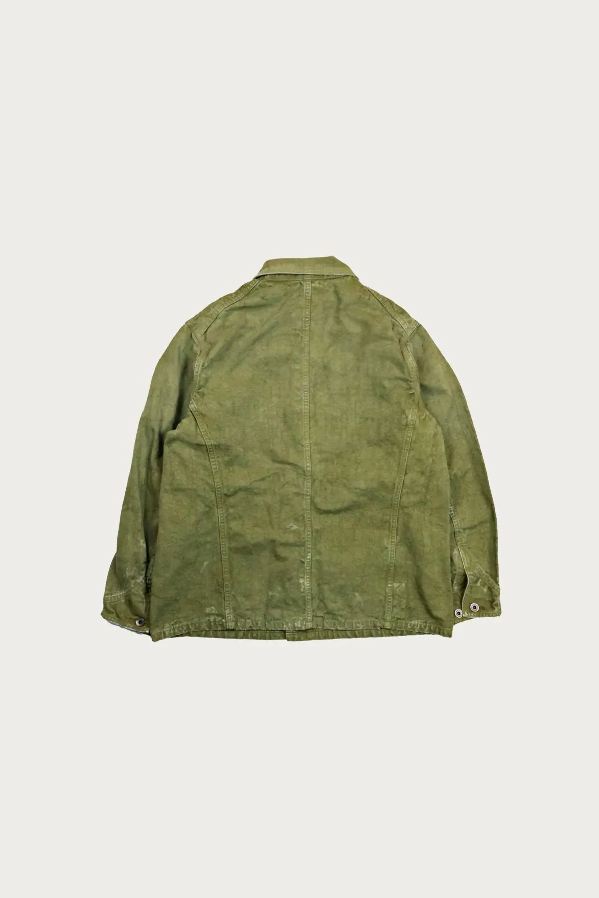 2053VE Tent Cloth Chore Jacket Vintage Effect - Olive Drab sold by Canoe Club product image thumbnail 2