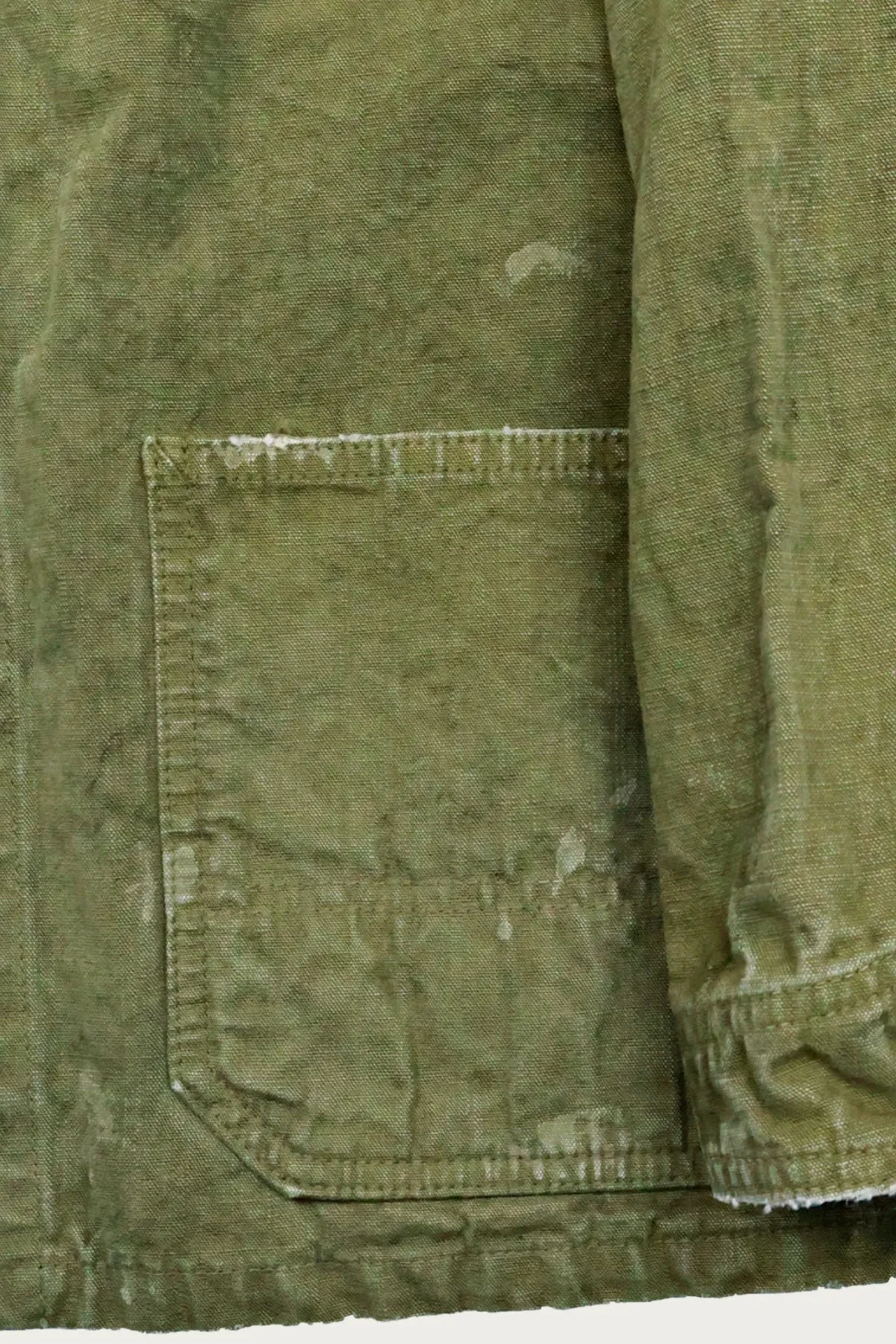 2053VE Tent Cloth Chore Jacket Vintage Effect - Olive Drab sold by Canoe Club product image thumbnail 4