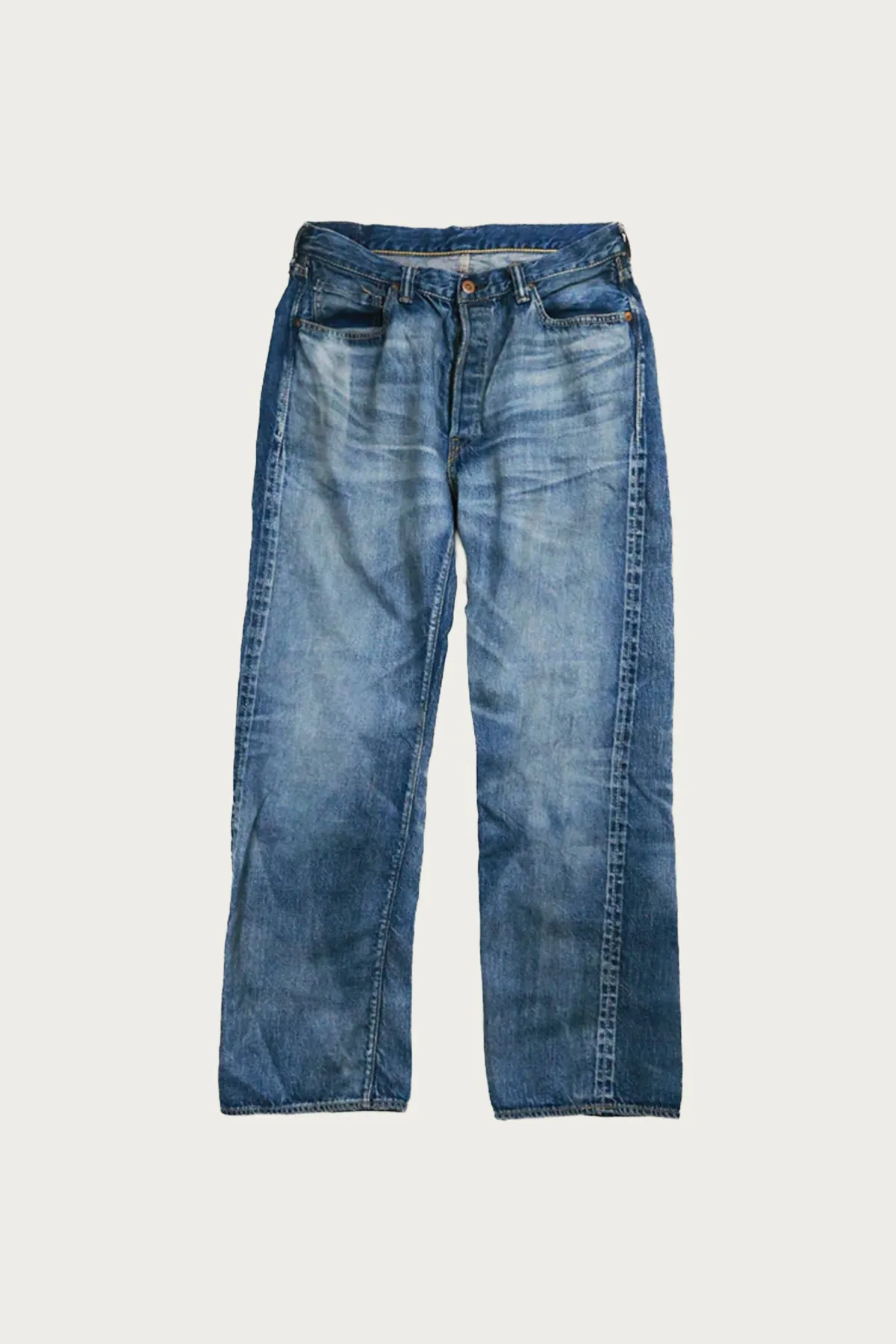 WWII Model 11.5oz Denim Pants HW Master of Reality - Indigo Blue sold by Canoe Club