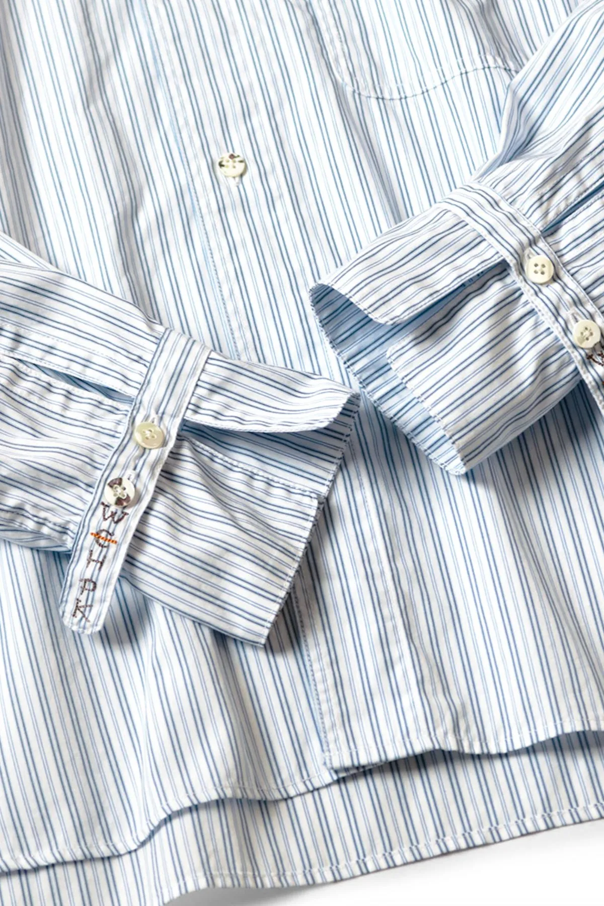 Cotton Stripe CABIN Work Shirt - Blue sold by Canoe Club product image thumbnail 2