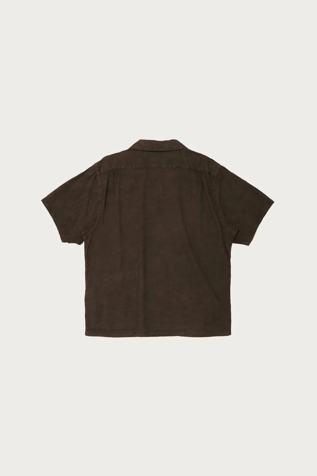 Lot. 113 Open Collar Shirt - Mud Dyed Brown sold by Canoe Club product image thumbnail 2