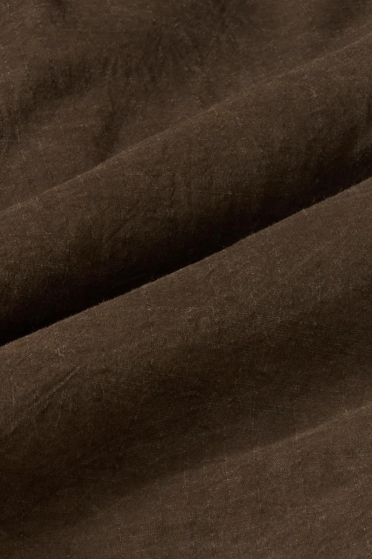 Lot. 113 Open Collar Shirt - Mud Dyed Brown sold by Canoe Club product image thumbnail 4