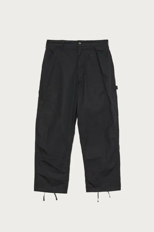 Painter Pant - Black Cotton Ripstop made by Canoe Club