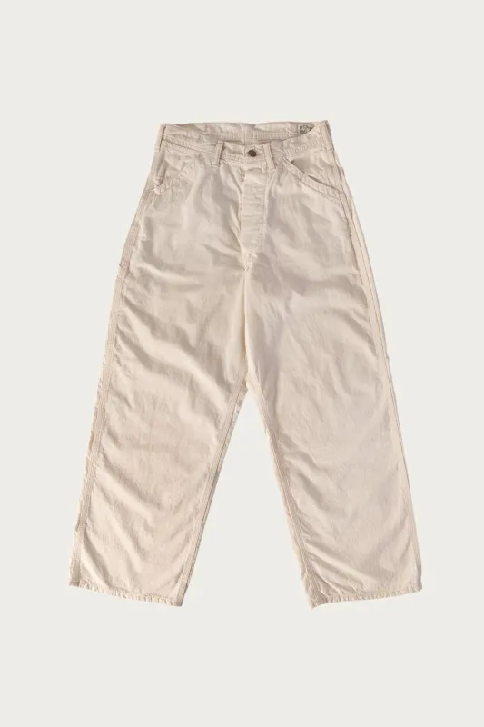 Wide Fit 30's Painter Pants - Ecru made by orSlow