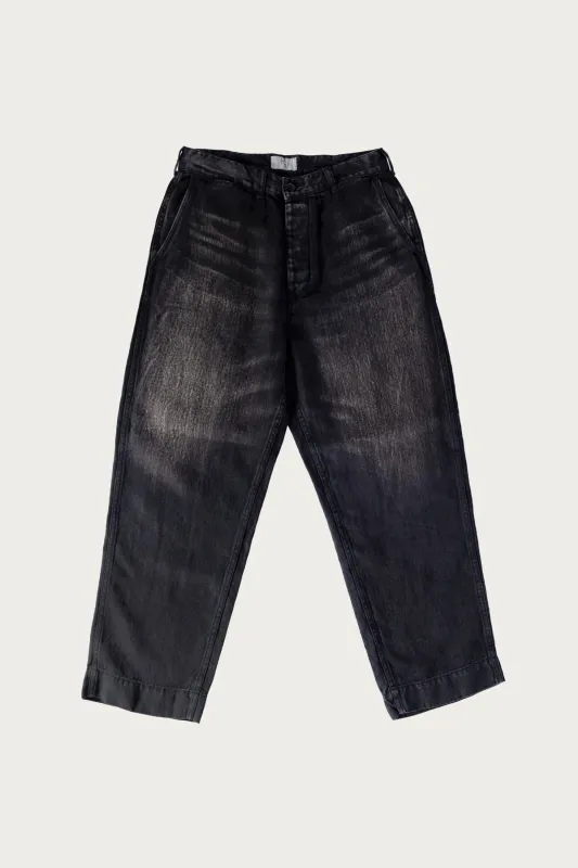 USMC HBT Linen Pants - Black made by Herill