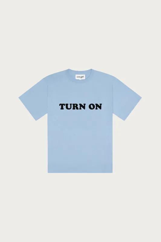 Turn On, Drop Out T-Shirt - Sky Blue made by Cowgirl