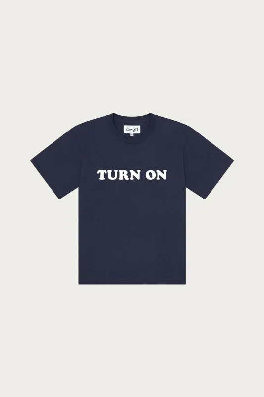Turn On, Drop Out T-Shirt - Dark Navy made by Cowgirl