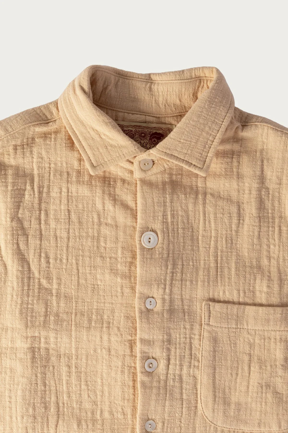Ocean Pool Cotton Linen LS Shirt - Natural sold by Canoe Club product image thumbnail 2
