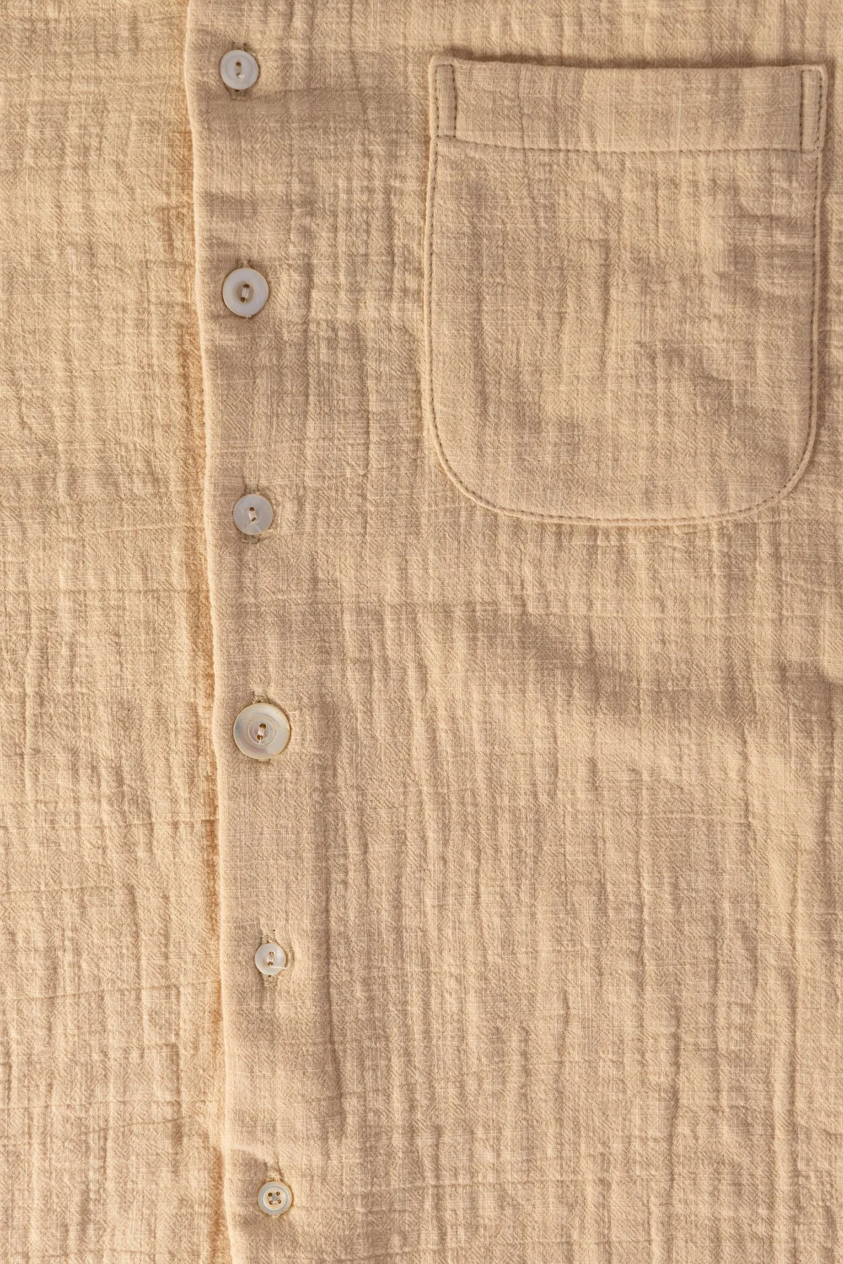 Ocean Pool Cotton Linen LS Shirt - Natural sold by Canoe Club product image thumbnail 3