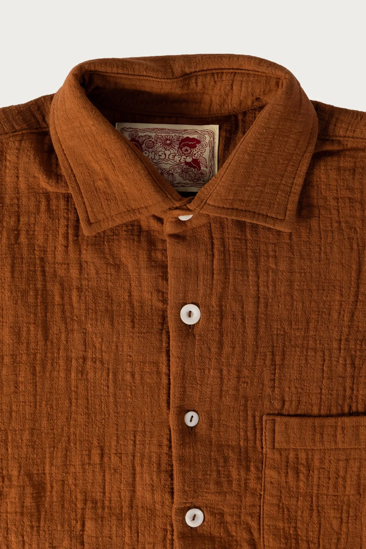 Ocean Pool Cotton Linen LS Shirt - Suede Brown sold by Canoe Club product image thumbnail 2