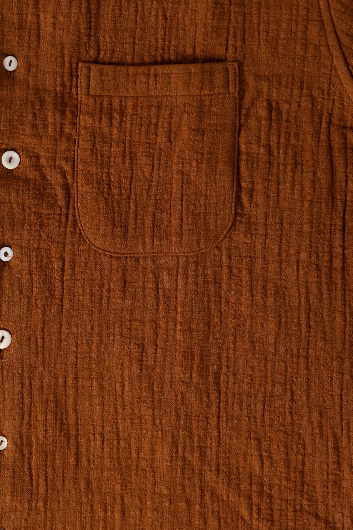 Ocean Pool Cotton Linen LS Shirt - Suede Brown sold by Canoe Club product image thumbnail 3