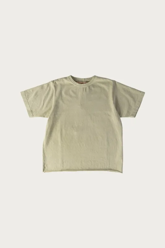 On The Farm Raw Hem Tee - Kiwi made by Canoe Club