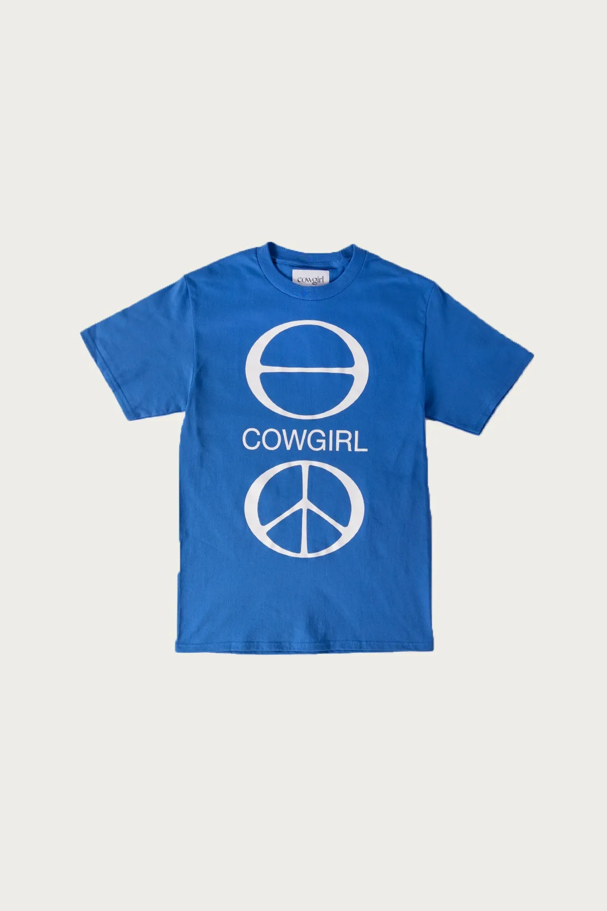 Cowgirl Peace T-Shirt - Royal Blue sold by Canoe Club