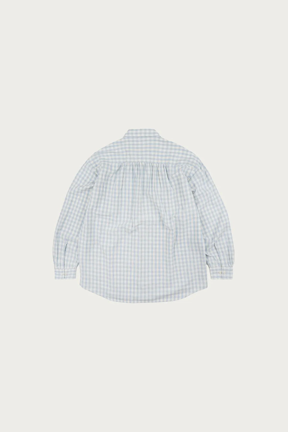 Melange Check Work Shirt - Sky sold by Canoe Club product image thumbnail 2