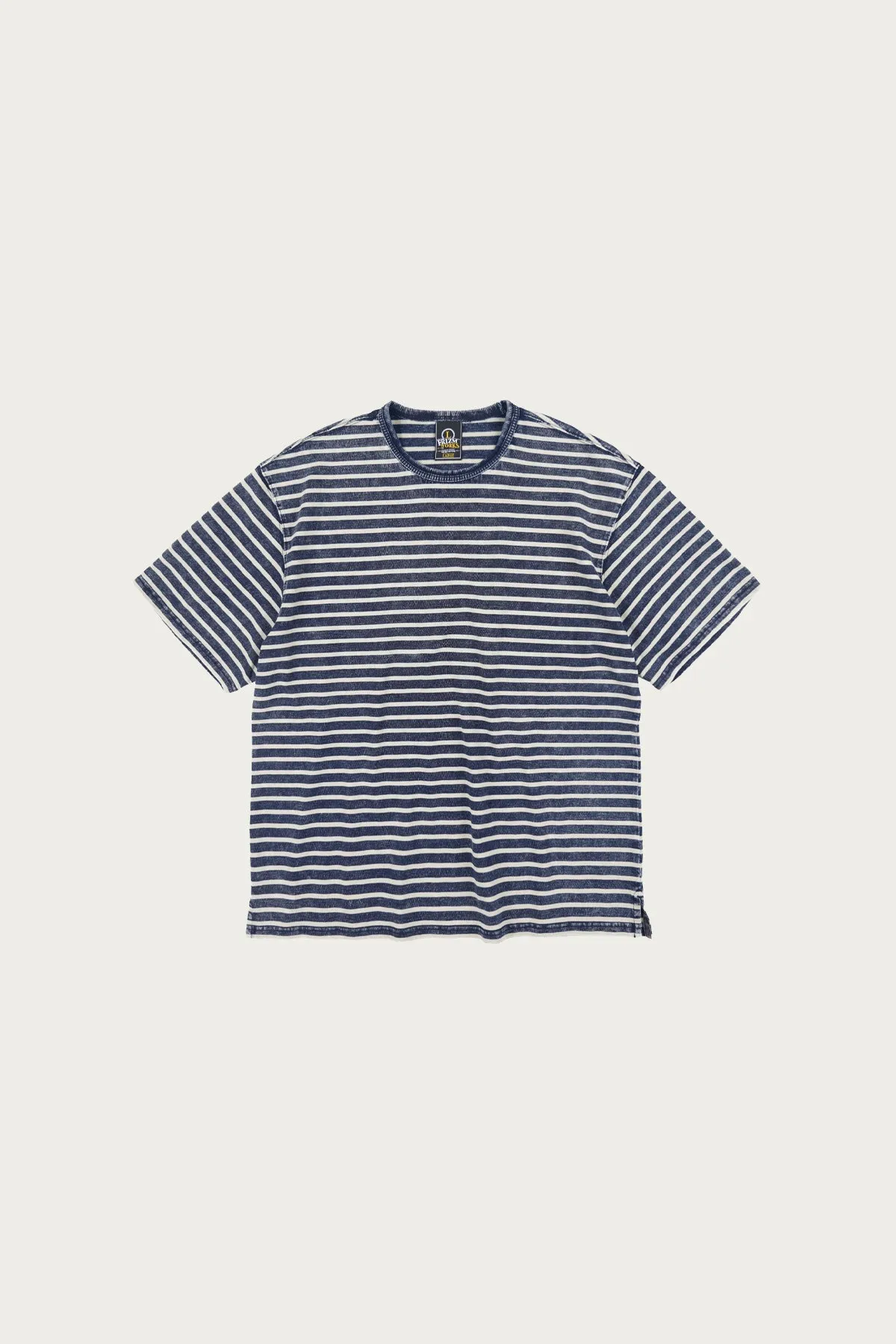 Vintage Faded Stripe Half Tee - Indigo sold by Canoe Club