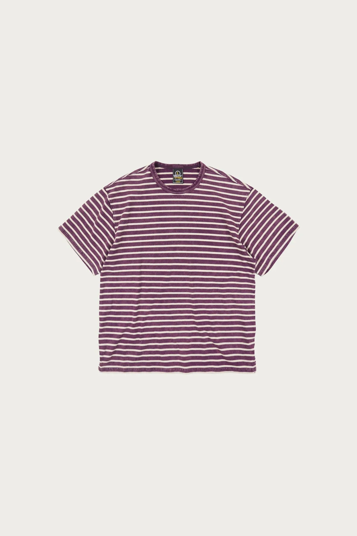 Vintage Faded Stripe Half Tee - Purple sold by Canoe Club