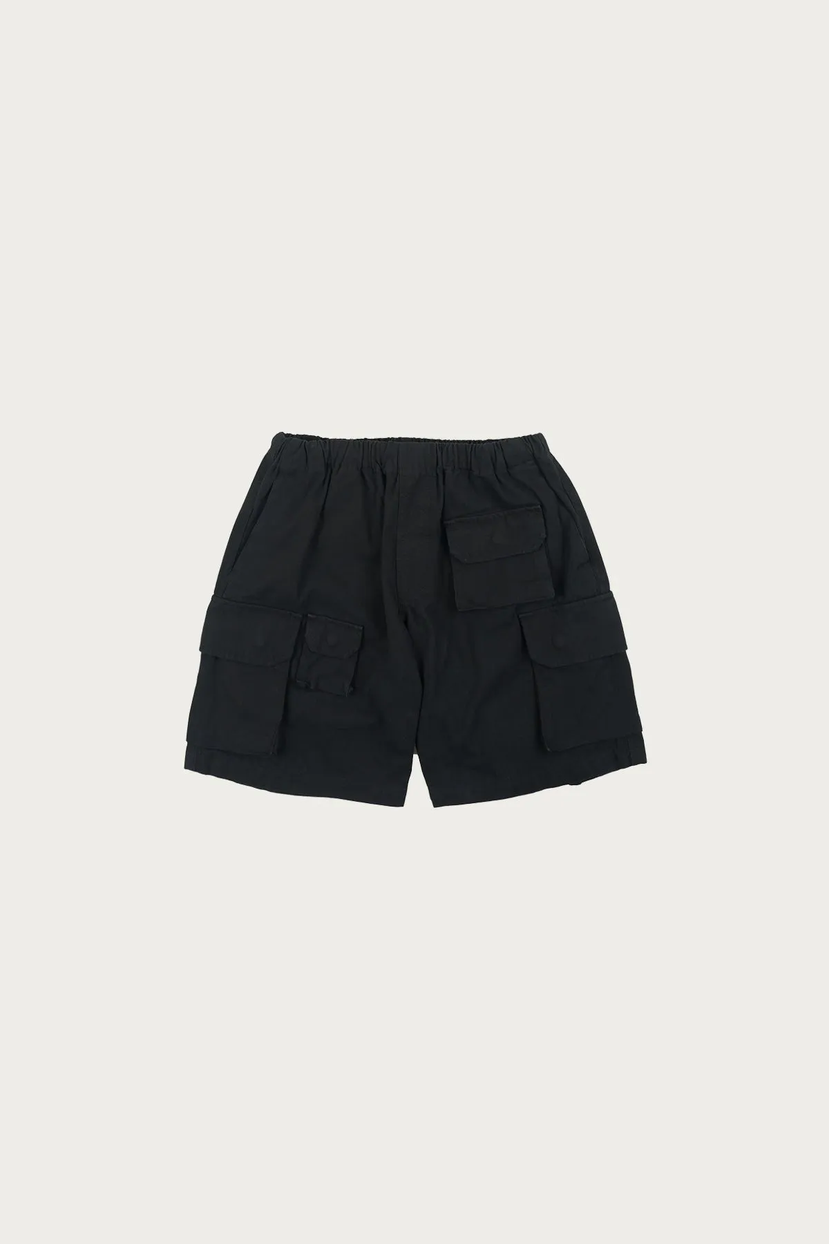 Canvas Multi Pocket Shorts - Black sold by Canoe Club