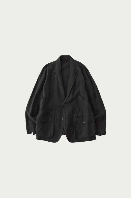 Lithuanian Linen Gear Jacket - Dark Grey made by Confect by Nestrobe