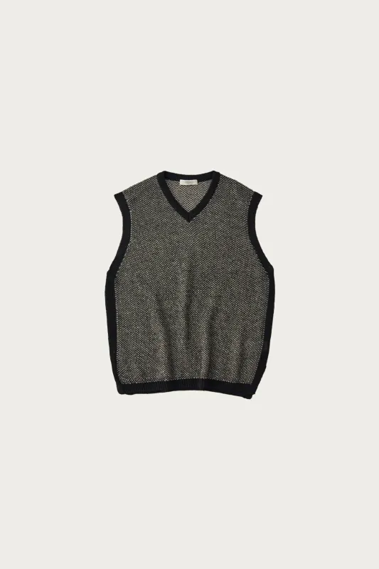 Linen Cotton Hemp Knit Vest - Oatmeal made by Confect by Nestrobe