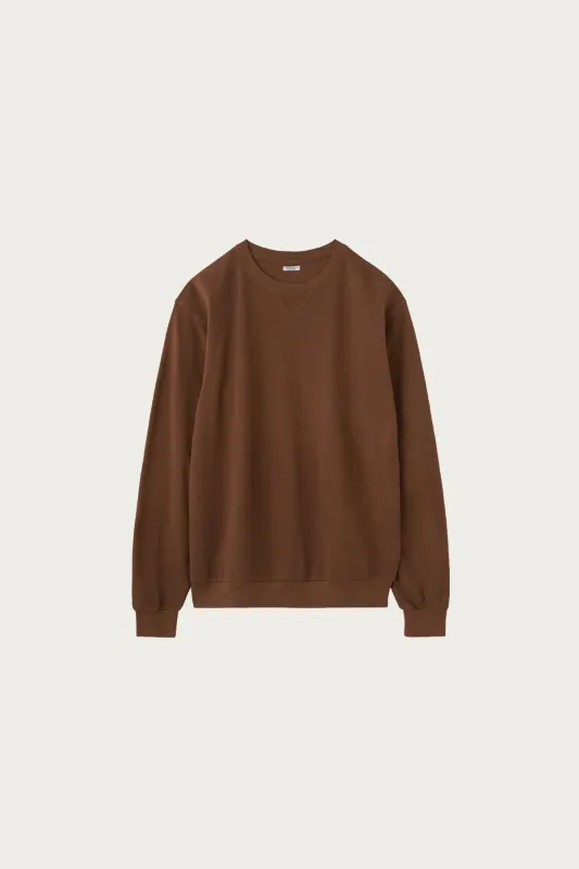 Seed Stitch L/S Top - Smoke Brown made by Canoe Club