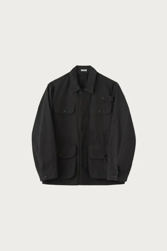 Poplin Cloth Utility Jacket - Faded Charcoal made by Canoe Club