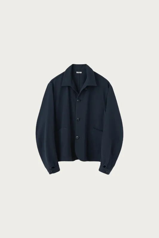 Drill Cloth Field Jacket - Dusty Navy made by Canoe Club