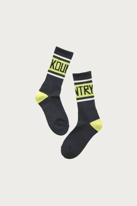 144 Yarns KOUNTRY Socks - Black made by Kapital