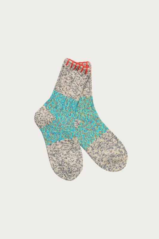 56 Yarns Grandrelle GOGH HOBO Stick Socks - Turquoise made by Kapital