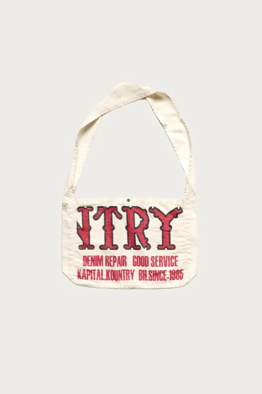Cotton Twill KOUNTRY FACTORY Book Bag - Ecru made by Canoe Club