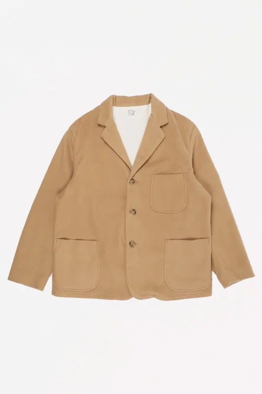 Relaxed Fit Like-Cashmere Jacket - Camel made by orSlow