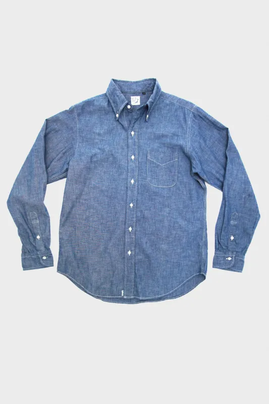 Button Down Shirt - Chambray made by orSlow