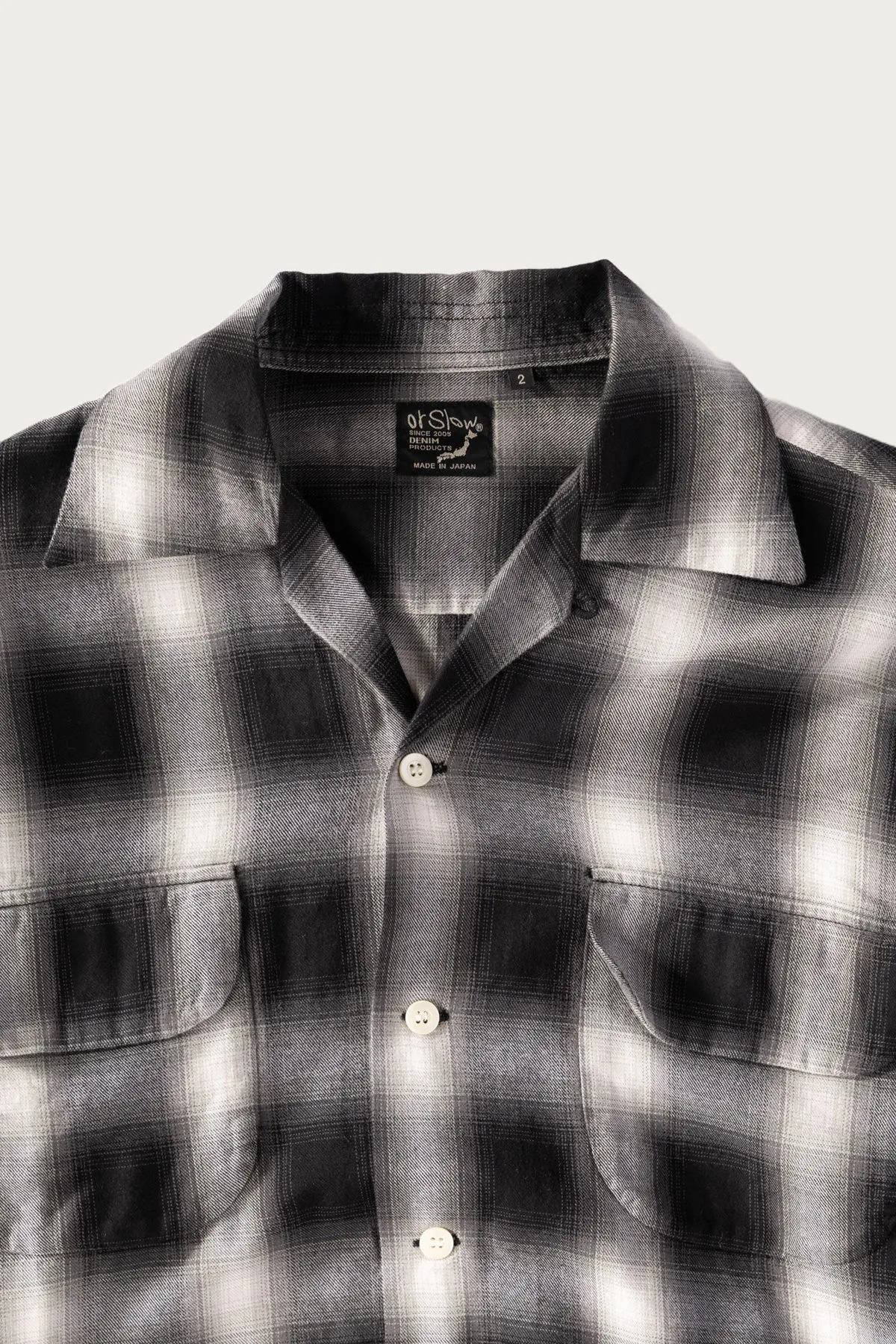 Ombre Check Shirt - Black Check sold by Canoe Club product image thumbnail 2