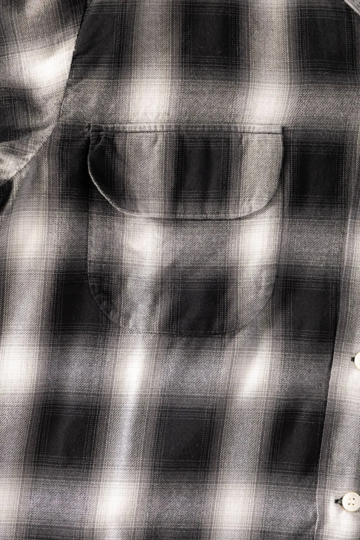 Ombre Check Shirt - Black Check sold by Canoe Club product image thumbnail 3